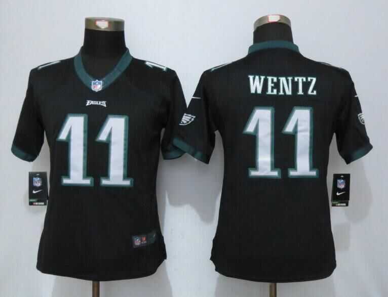 Women Limited Nike Philadelphia Eagles #11 Carson Wentz Black Team Color Stitched NFL Jersey,We sell and wholesale Women Limited Nike Philadelphia Eagles #11 Carson Wentz Black Team Color Stitched NFL Jersey on line form chian!